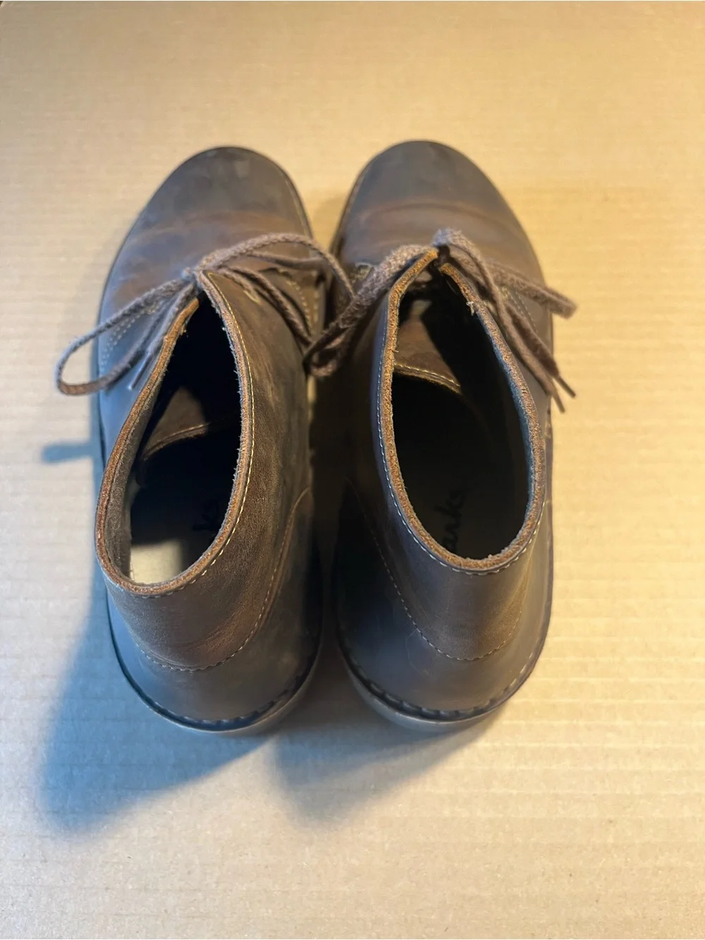 Clarks Dark Brown Leather Chukka Boots